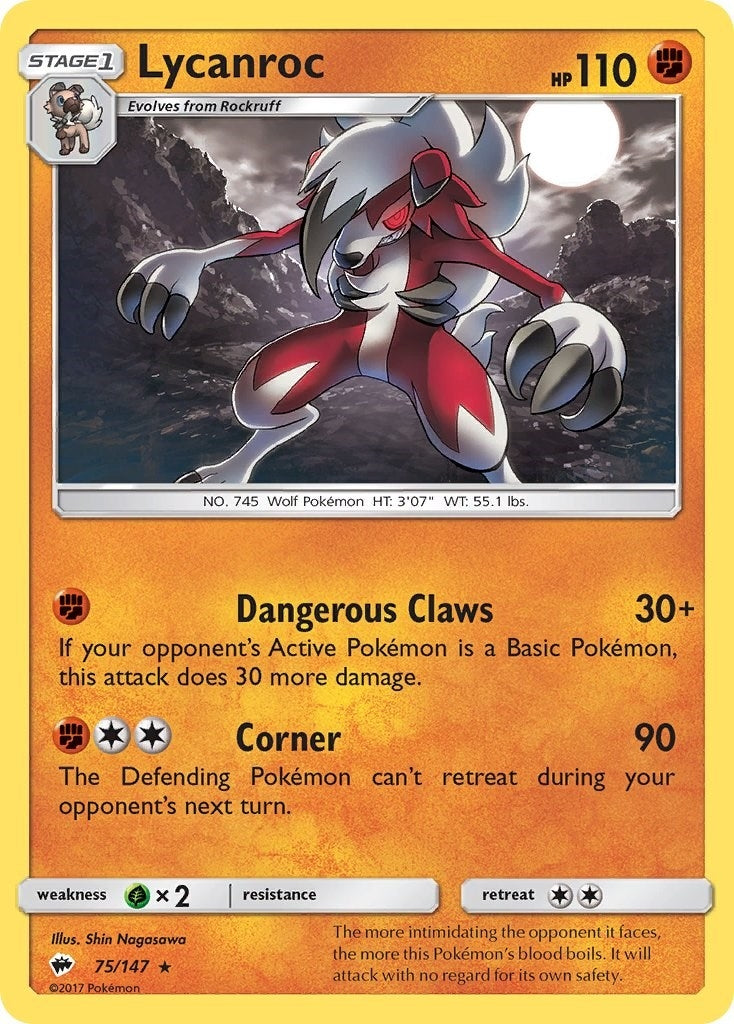 Image for Lycanroc (75) - Pokemon