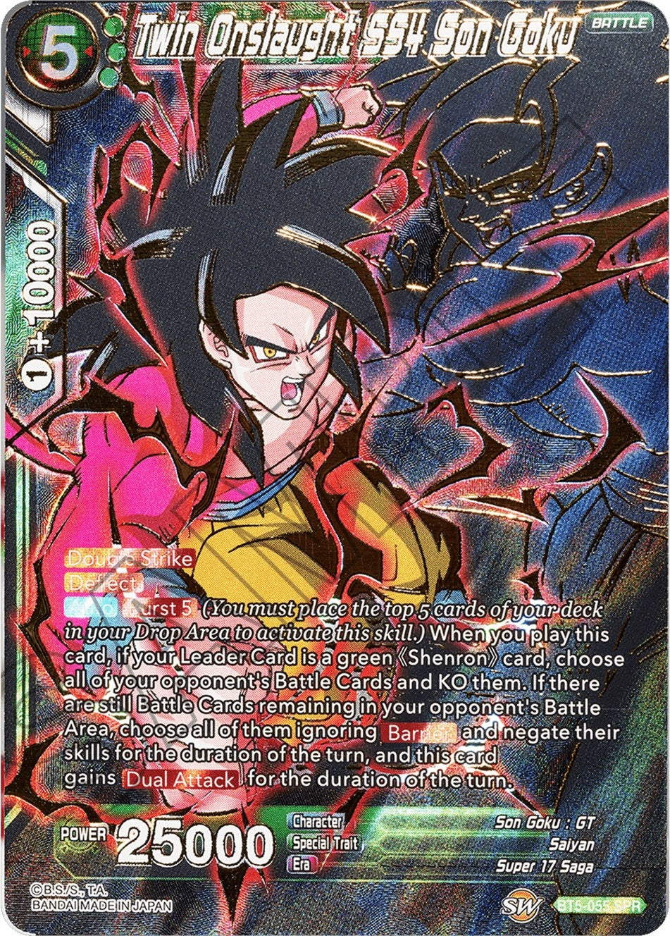 Image for Twin Onslaught SS4 Son Goku (SPR) - Dragon Ball Super: Masters