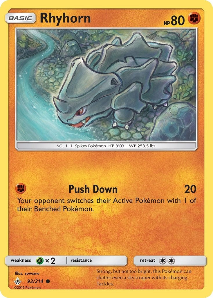 Image for Rhyhorn (92) - Pokemon