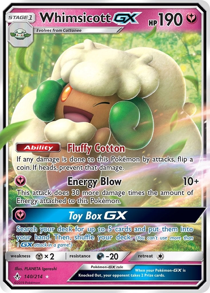 Image for Whimsicott GX - Pokemon