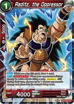 Image for Raditz, the Oppressor - Dragon Ball Super: Masters