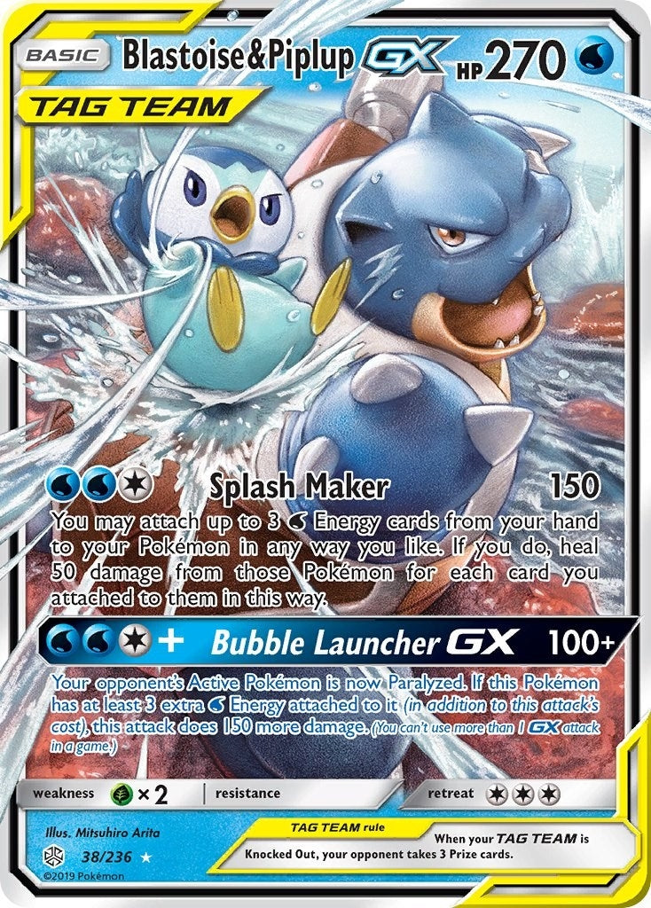 Image for Blastoise & Piplup GX - Pokemon