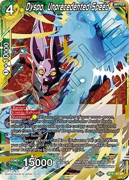 Image for Dyspo, Unprecedented Speed - Dragon Ball Super: Masters