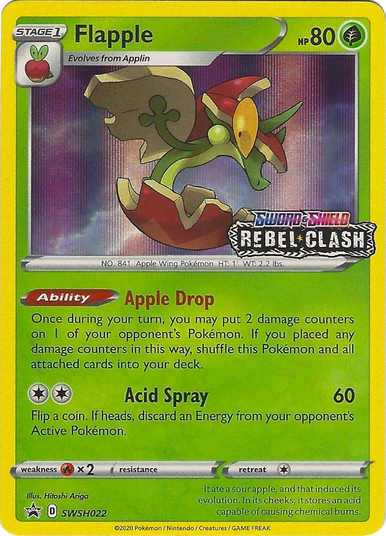 Image for Flapple - SWSH022 (Prerelease) - Pokemon