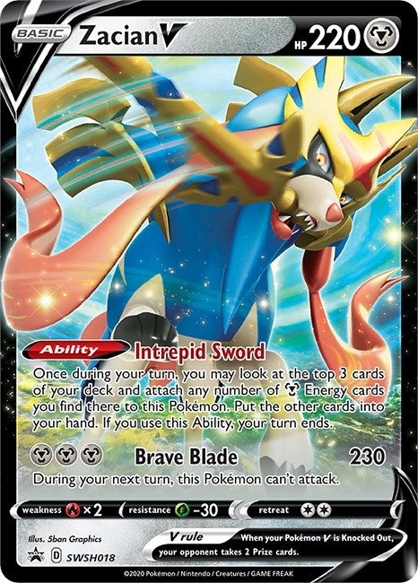 Image for Zacian V - SWSH018 - Pokemon