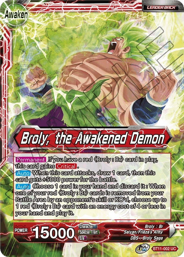 Image for Broly // Broly, the Awakened Demon - Dragon Ball Super: Masters