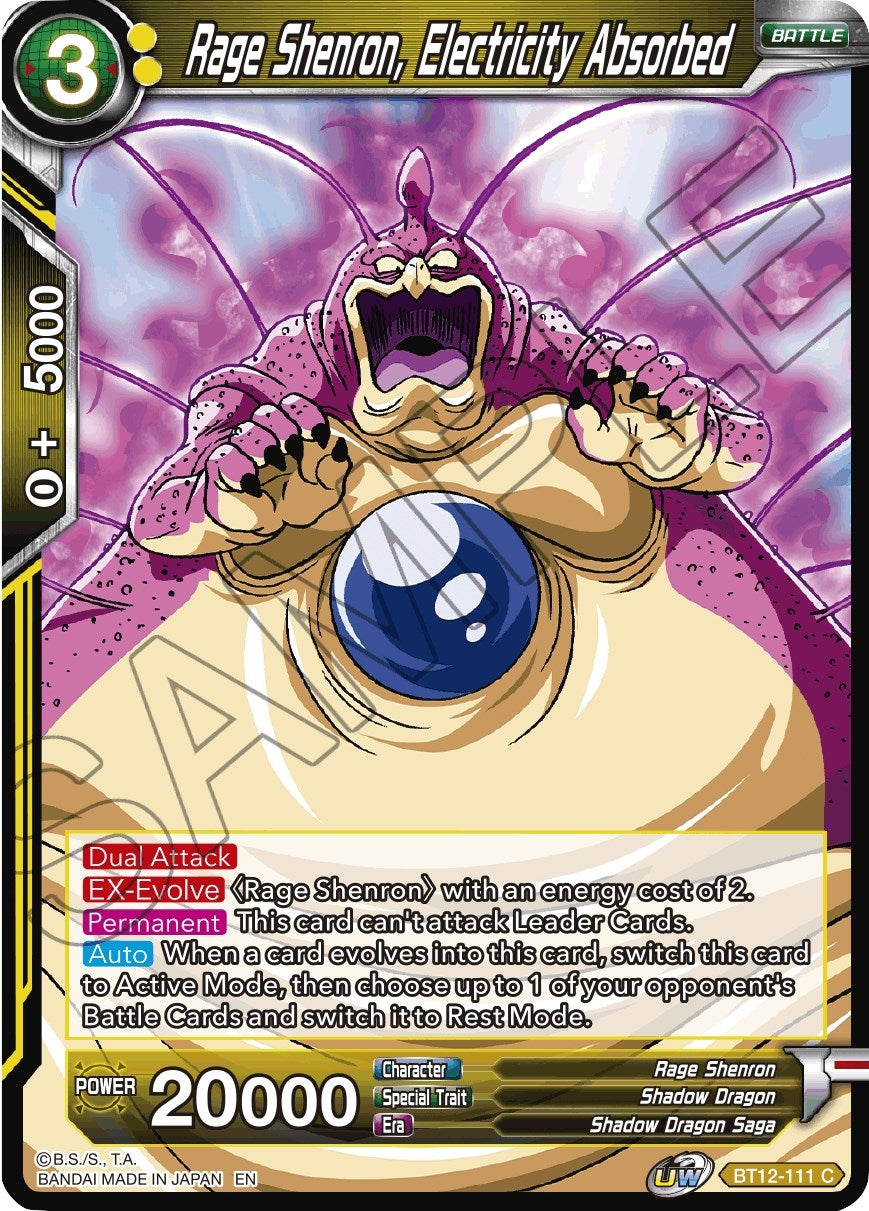 Image for Rage Shenron, Electricity Absorbed - Dragon Ball Super: Masters