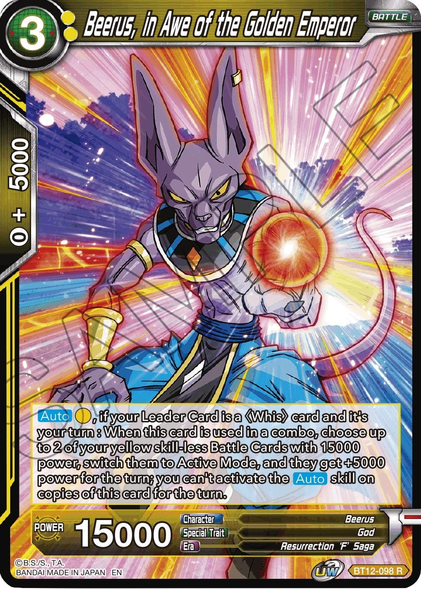 Image for Beerus, in Awe of the Golden Emperor - Dragon Ball Super: Masters