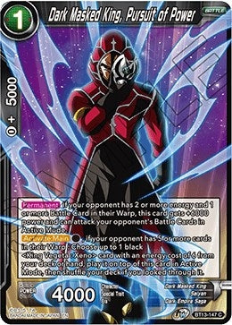 Image for Dark Masked King, Pursuit of Power - Dragon Ball Super: Masters