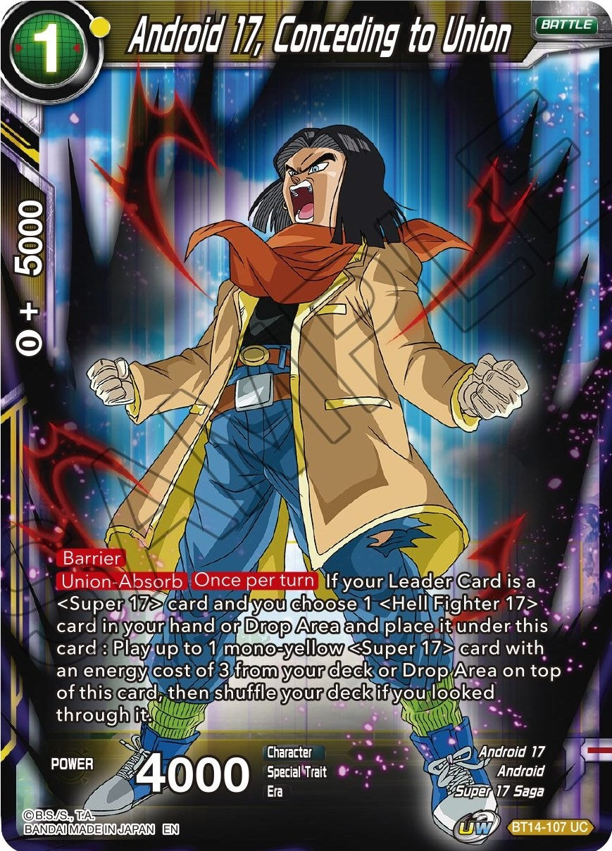 Image for Android 17, Conceding to Union - Dragon Ball Super: Masters