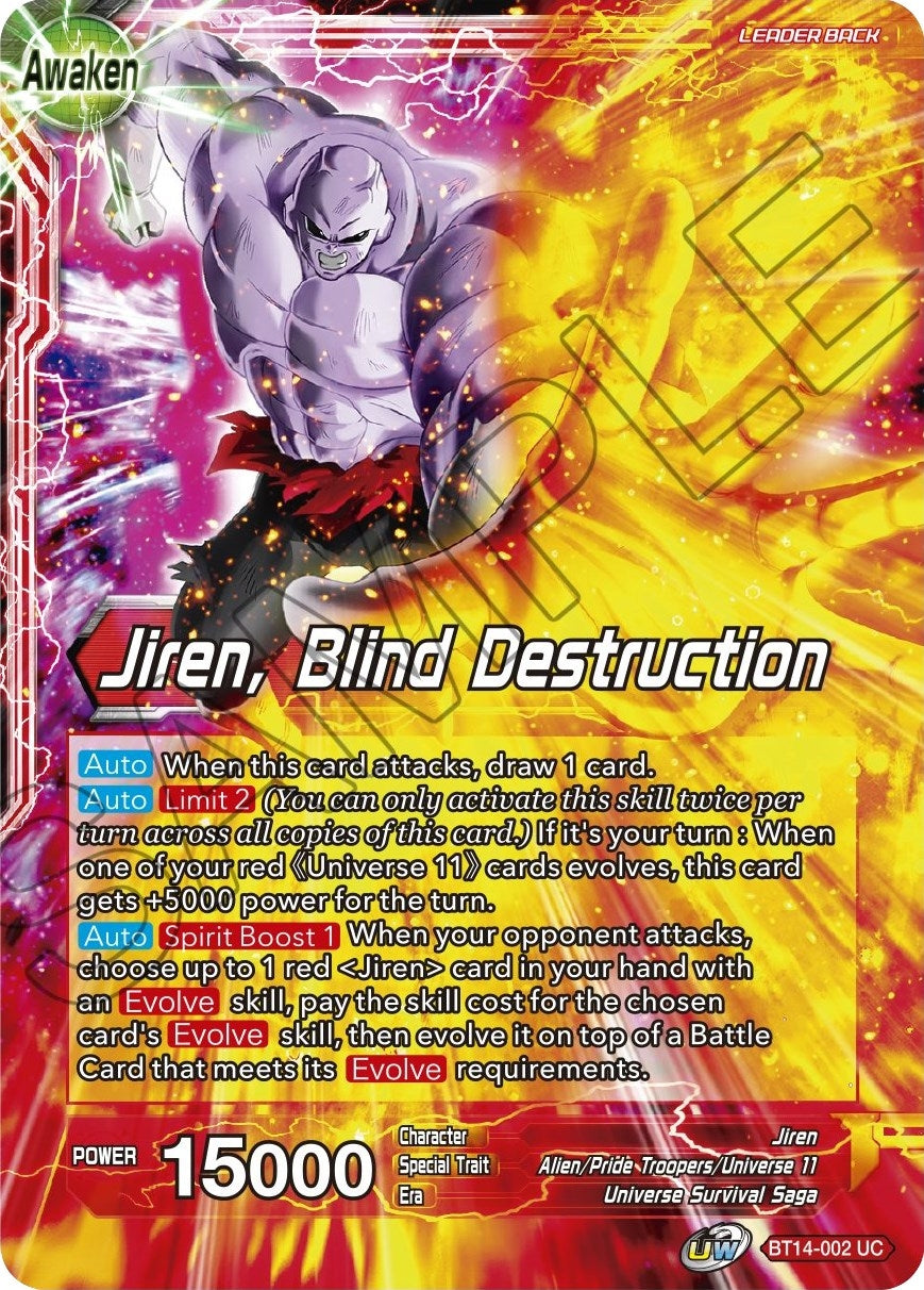 Image for Jiren // Jiren, Blind Destruction - Dragon Ball Super: Masters