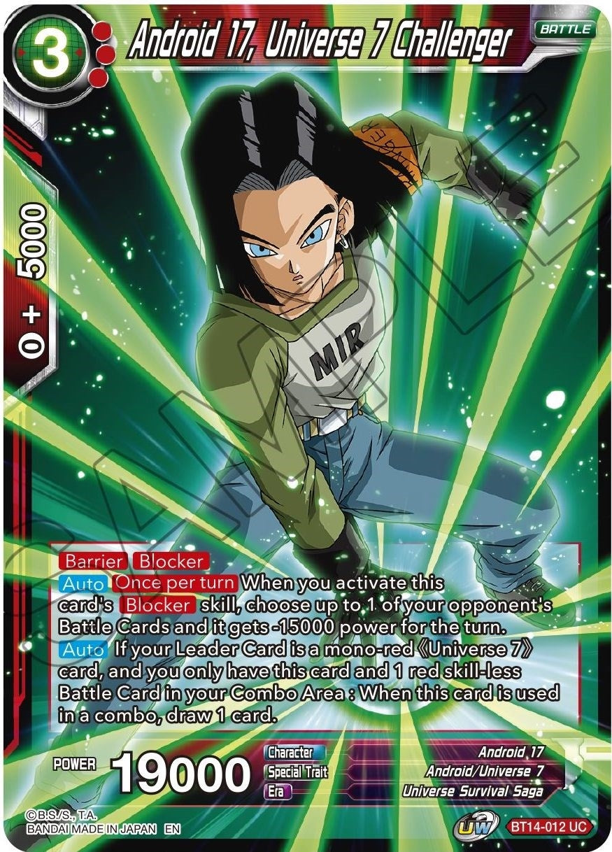 Image for Android 17, Universe 7 Challenger - Dragon Ball Super: Masters