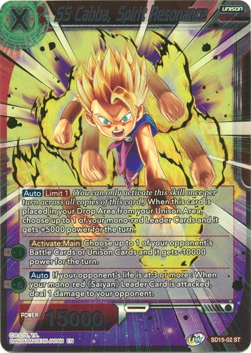 Image for SS Cabba, Spirit Resonance (Gold Stamped) - Dragon Ball Super: Masters