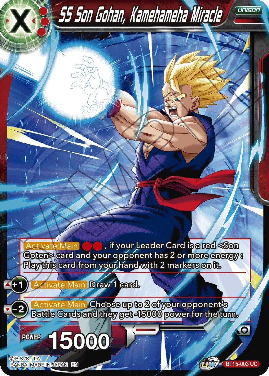 Image for SS Son Gohan, Kamehameha Miracle - Dragon Ball Super: Masters