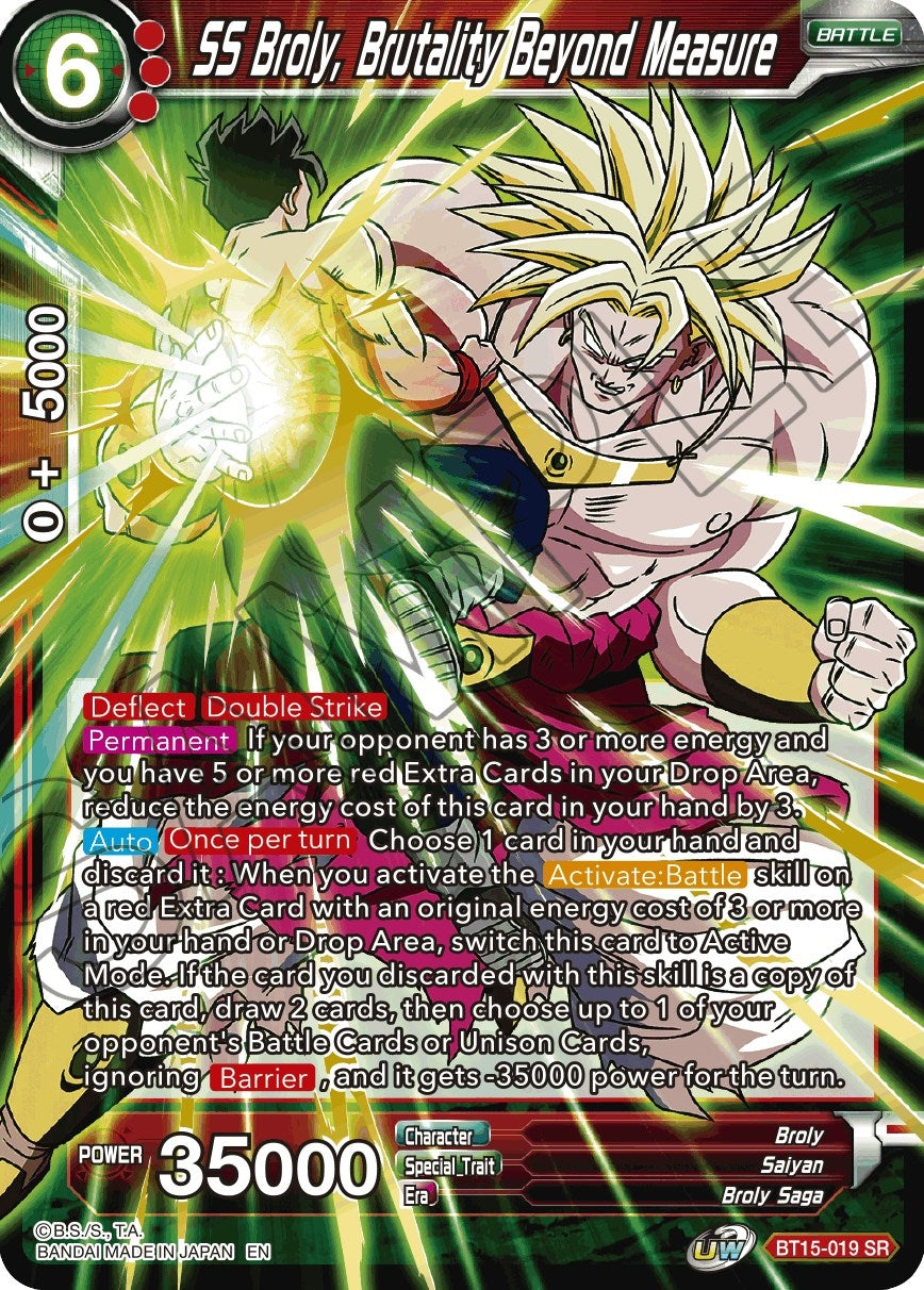 Image for SS Broly, Brutality Beyond Measure - Dragon Ball Super: Masters