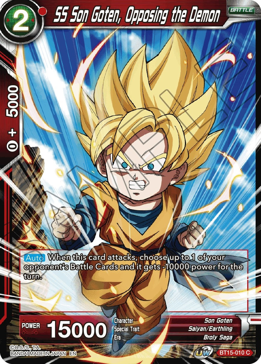 Image for SS Son Goten, Opposing the Demon - Dragon Ball Super: Masters