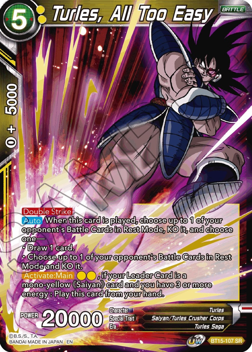 Image for Turles, All Too Easy - Dragon Ball Super: Masters