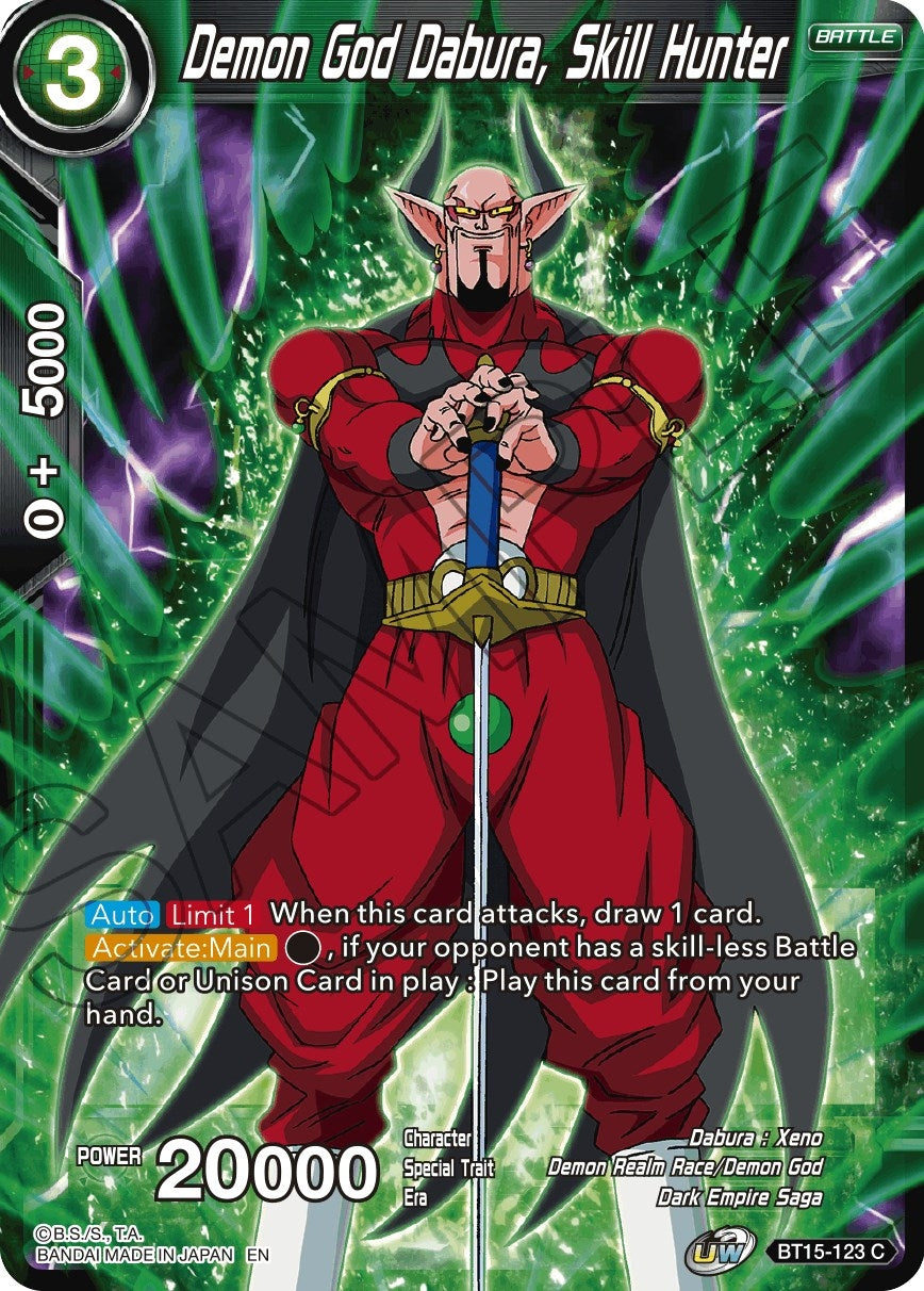 Image for Demon God Dabura, Skill Hunter - Dragon Ball Super: Masters