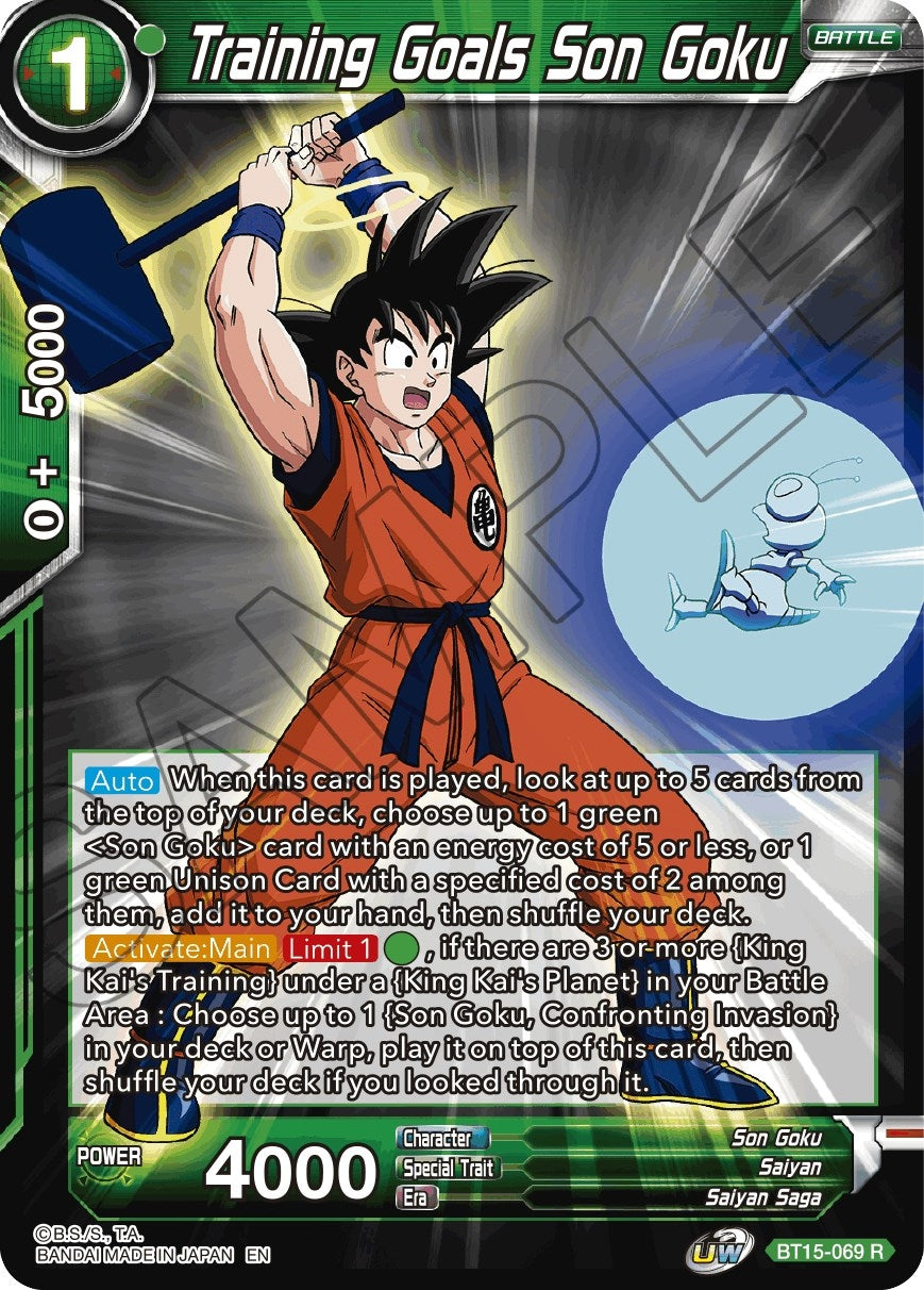 Image for Training Goals Son Goku - Dragon Ball Super: Masters