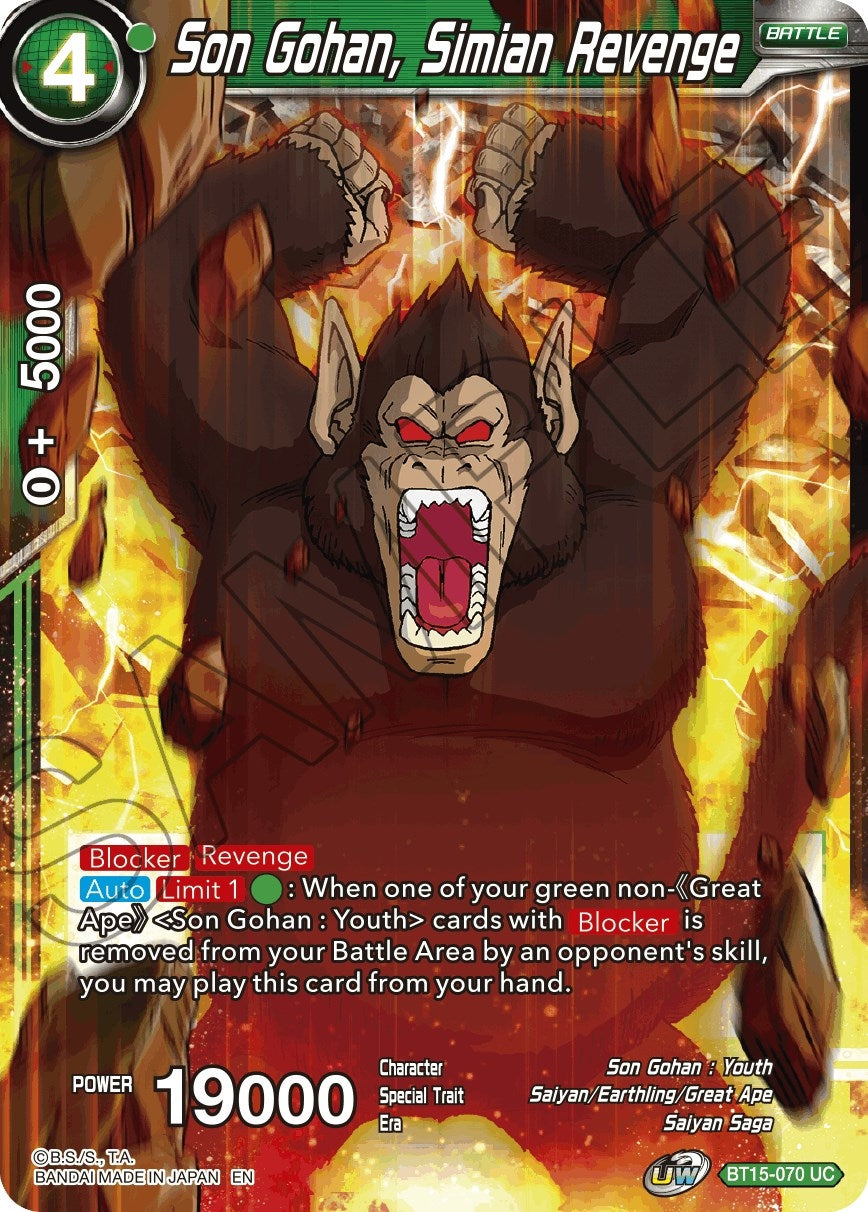 Image for Son Gohan, Simian Revenge - Dragon Ball Super: Masters