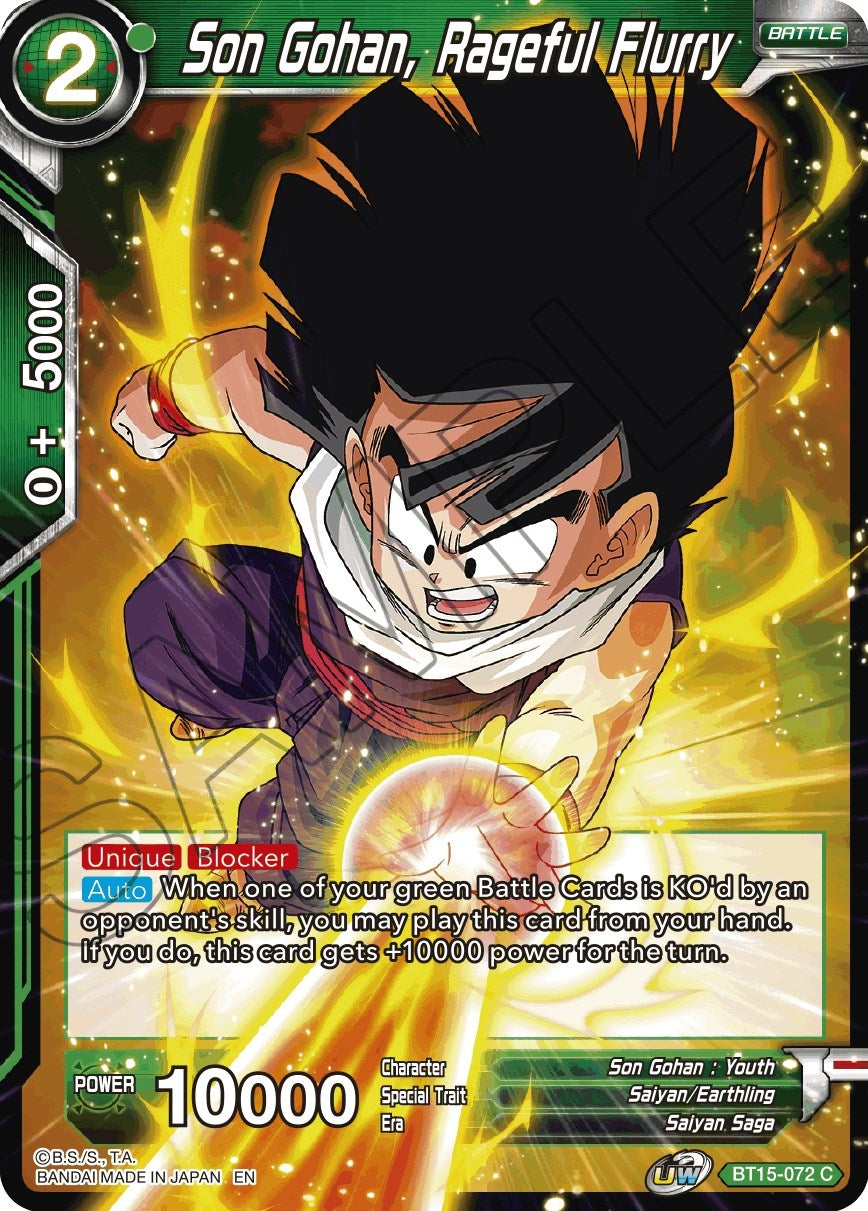 Image for Son Gohan, Rageful Flurry - Dragon Ball Super: Masters