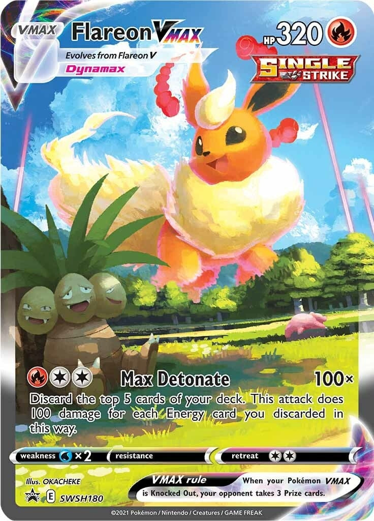 Image for Flareon VMAX - SWSH180 - Pokemon