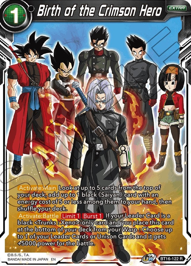 Image for Birth of the Crimson Hero - Dragon Ball Super: Masters