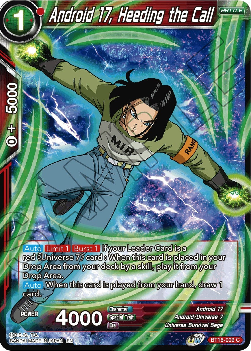 Image for Android 17, Heeding the Call - Dragon Ball Super: Masters