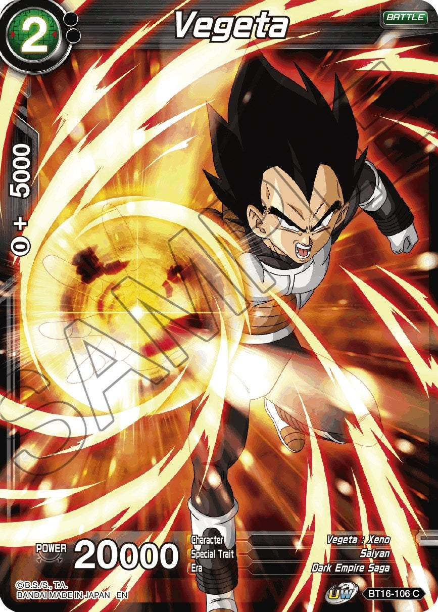Image for Vegeta (BT16-106) - Dragon Ball Super: Masters