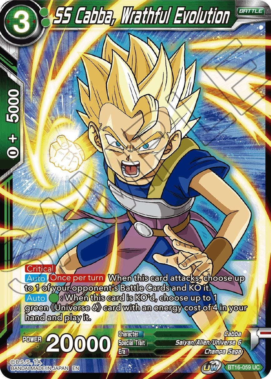 Image for SS Cabba, Wrathful Evolution - Dragon Ball Super: Masters