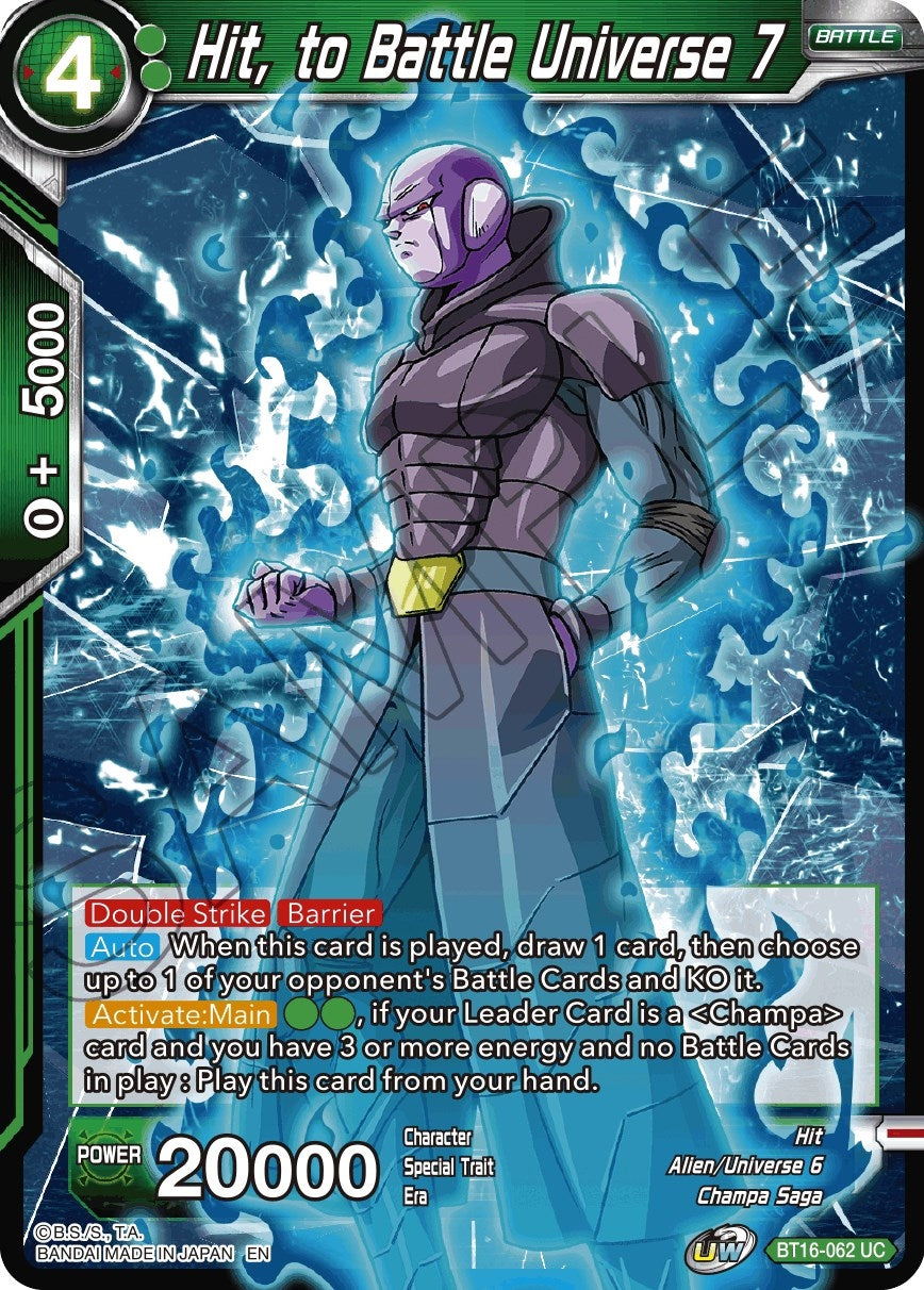 Image for Hit, to Battle Universe 7 - Dragon Ball Super: Masters