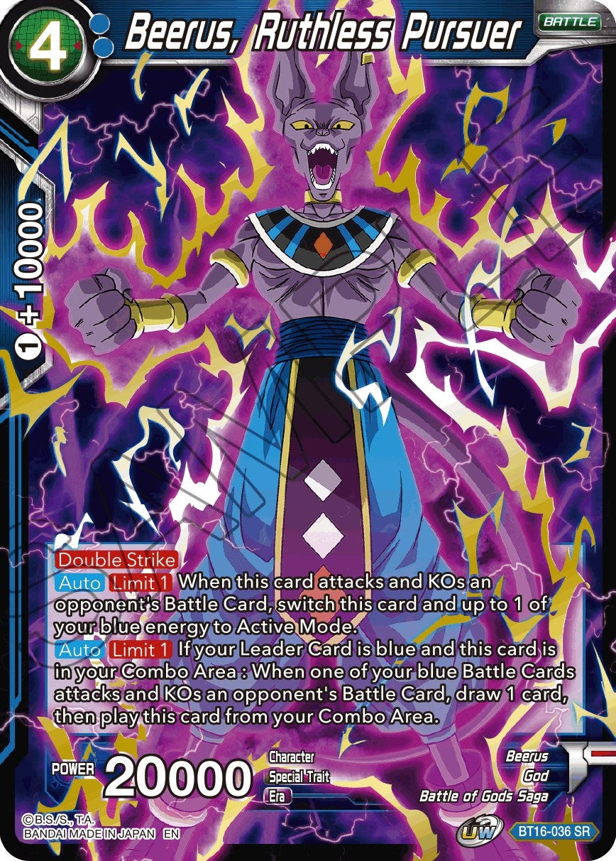 Image for Beerus, Ruthless Pursuer - Dragon Ball Super: Masters