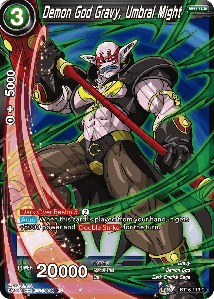 Image for Demon God Gravy, Umbral Might - Dragon Ball Super: Masters