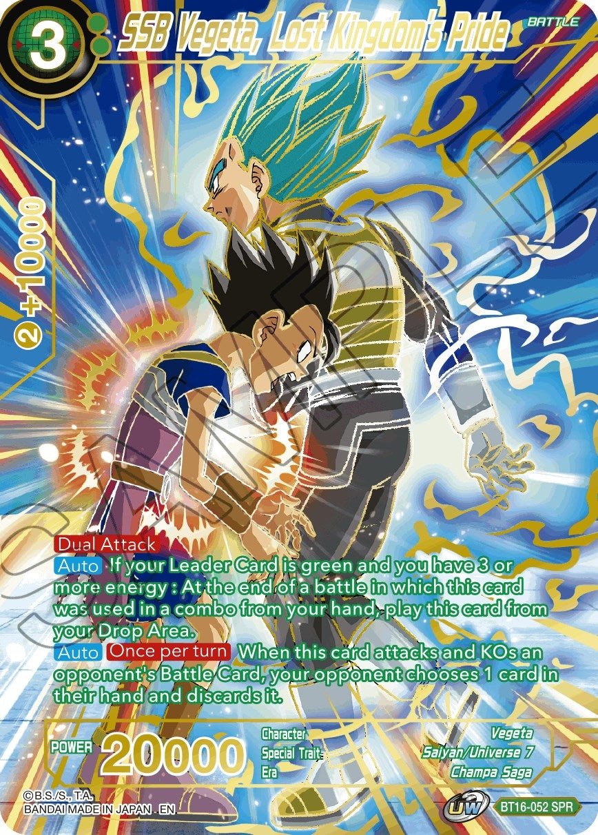 Image for SSB Vegeta, Lost Kingdom's Pride (SPR) - Dragon Ball Super: Masters