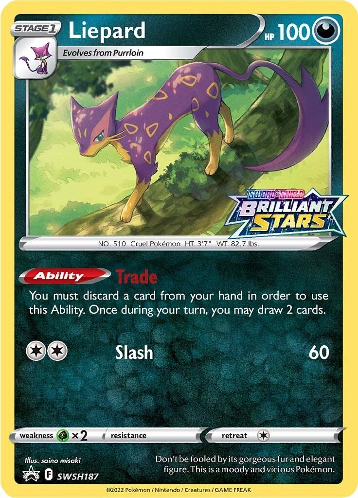 Image for Liepard - SWSH187 - Pokemon