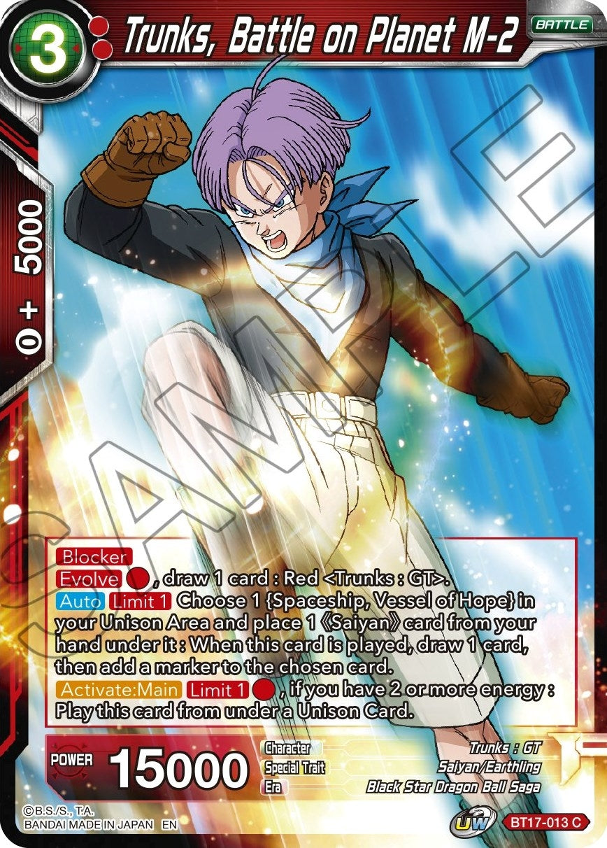 Image for Trunks, Battle on Planet M-2 - Dragon Ball Super: Masters