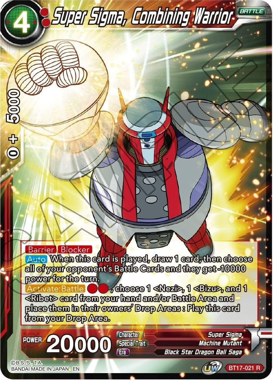 Image for Super Sigma, Combining Warrior - Dragon Ball Super: Masters