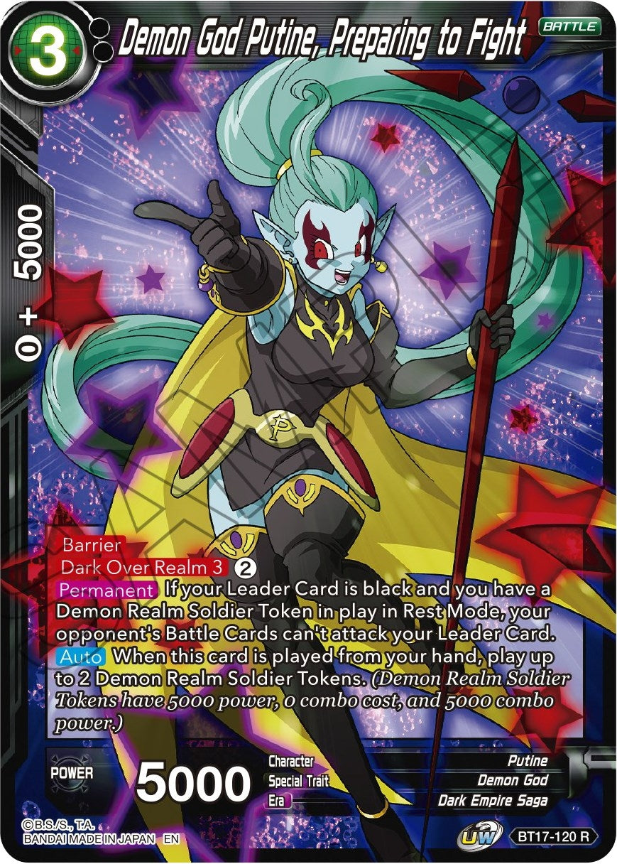 Image for Demon God Putine, Preparing to Fight - Dragon Ball Super: Masters