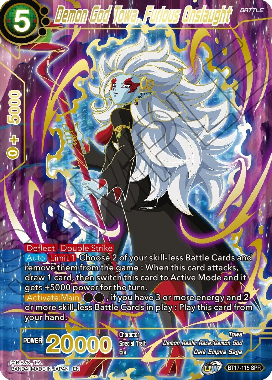 Image for Demon God Towa, Furious Onslaught (SPR) - Dragon Ball Super: Masters