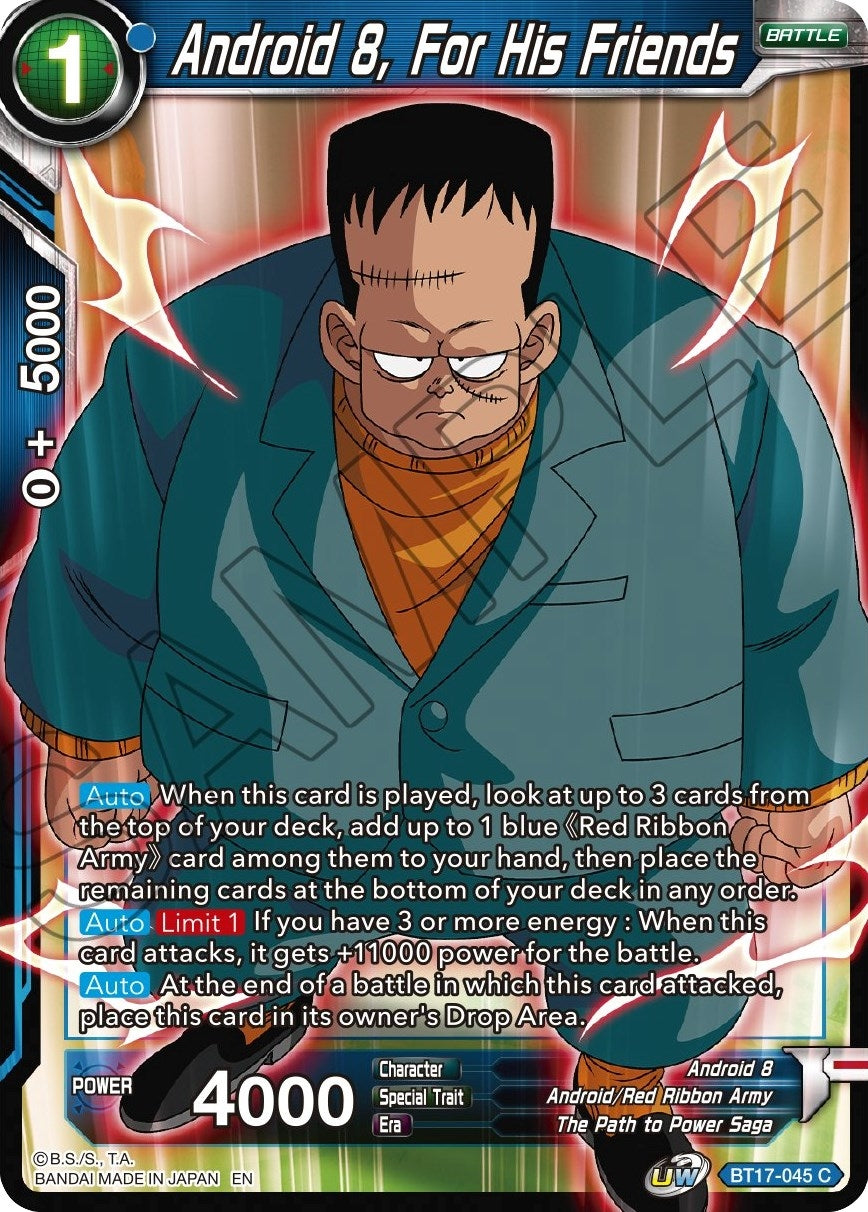 Image for Android 8, For His Friends - Dragon Ball Super: Masters
