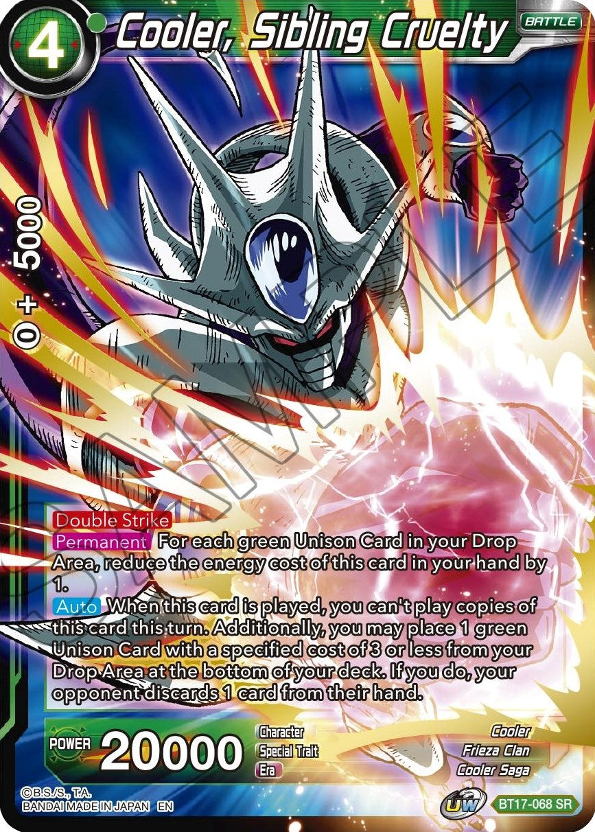 Image for Cooler, Sibling Cruelty - Dragon Ball Super: Masters