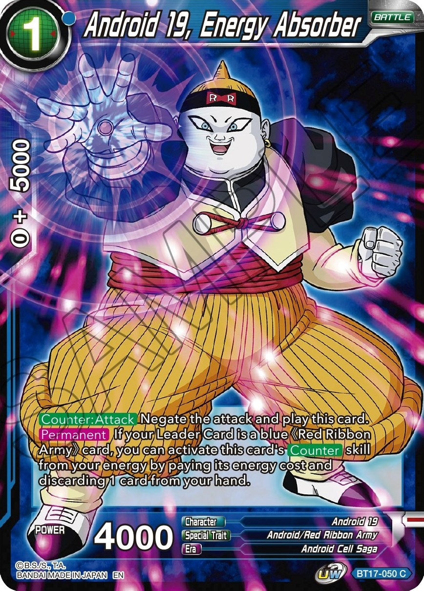 Image for Android 19, Energy Absorber - Dragon Ball Super: Masters