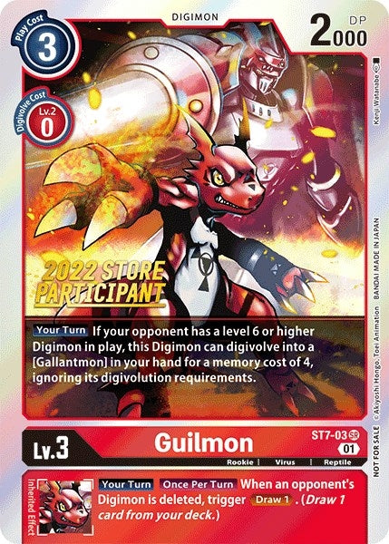 Image for Guilmon (2022 Store Participant) - Digimon Card Game