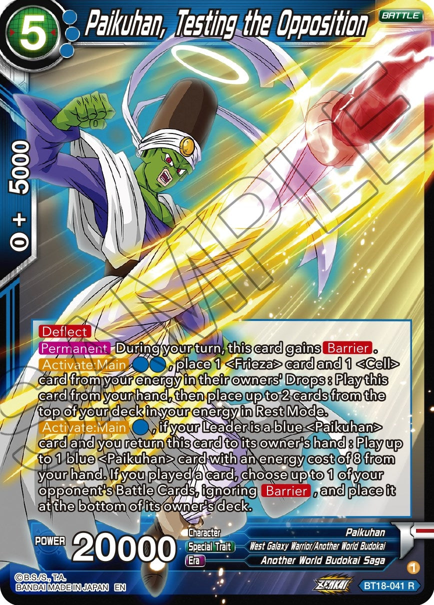 Image for Paikuhan, Testing the Opposition - Dragon Ball Super: Masters