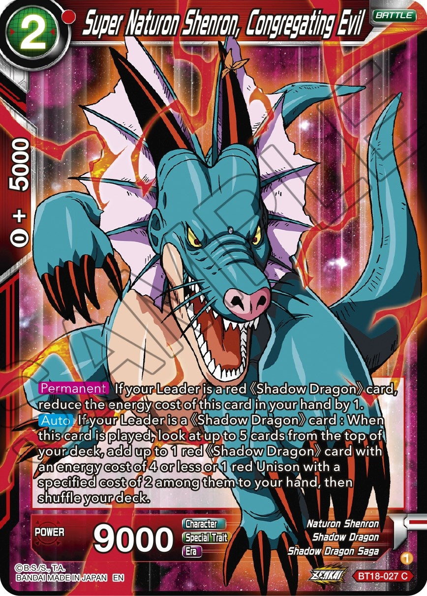 Image for Super Naturon Shenron, Congregating Evil - Dragon Ball Super: Masters