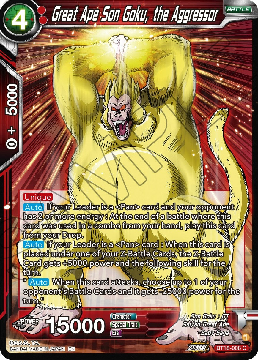 Image for Great Ape Son Goku, the Aggressor - Dragon Ball Super: Masters