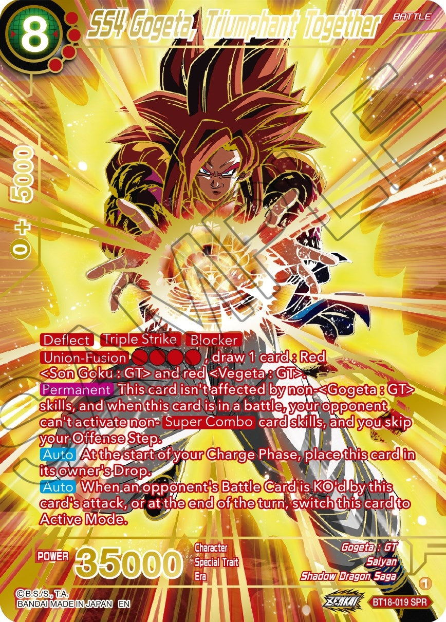 Image for SS4 Gogeta, Triumphant Together (SPR) - Dragon Ball Super: Masters