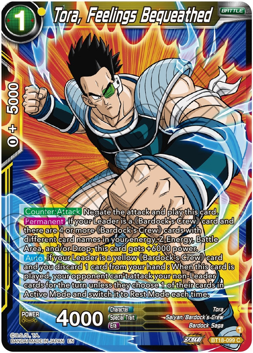Image for Tora, Feelings Bequeathed - Dragon Ball Super: Masters