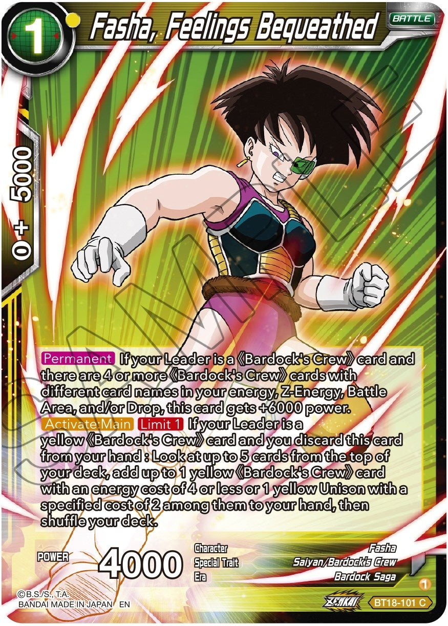 Image for Fasha, Feelings Bequeathed - Dragon Ball Super: Masters