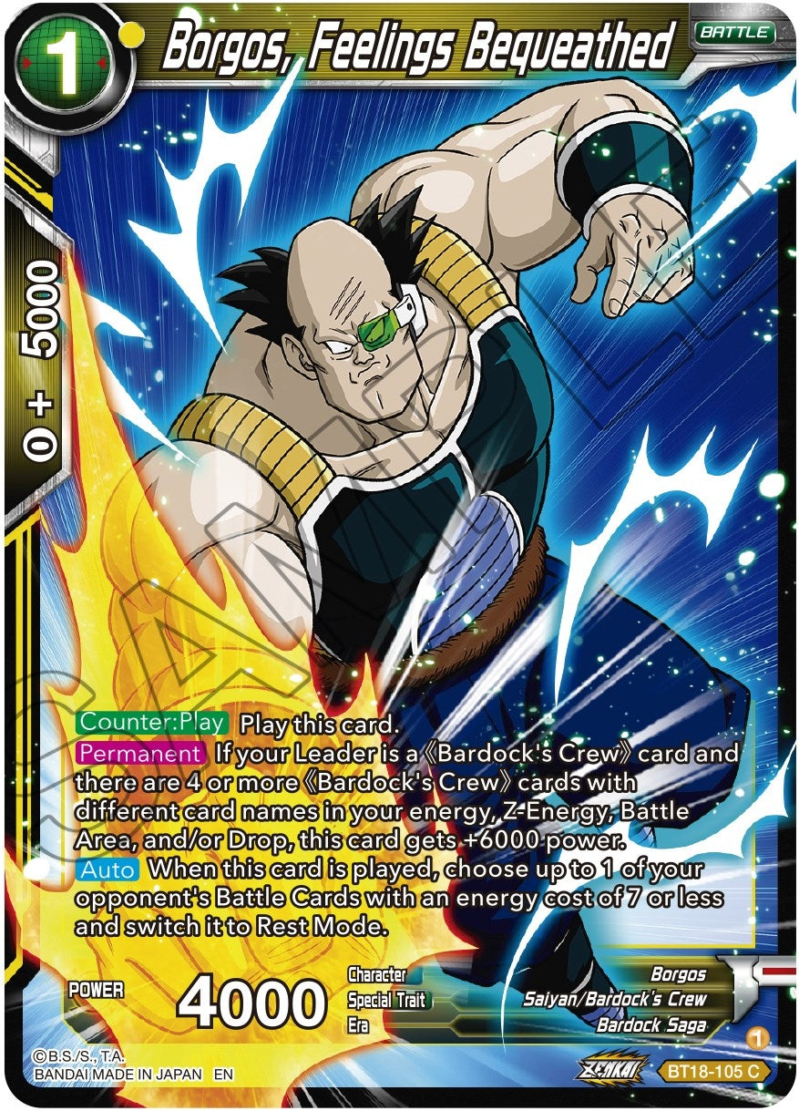Image for Borgos, Feelings Bequeathed - Dragon Ball Super: Masters